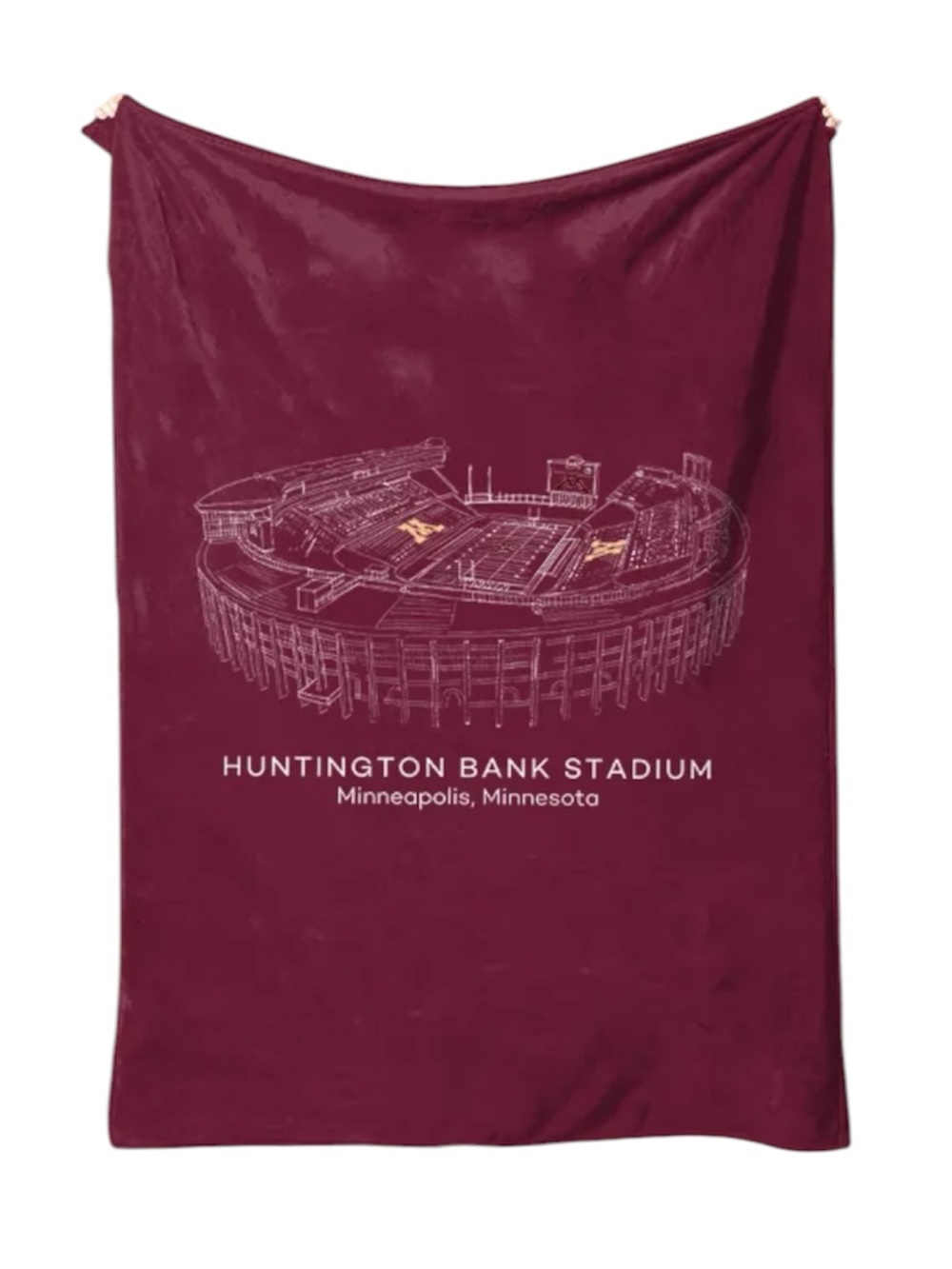 NWOT - University Of Minnesota Golden Gophers : Huntington Bank Stadium Blanket